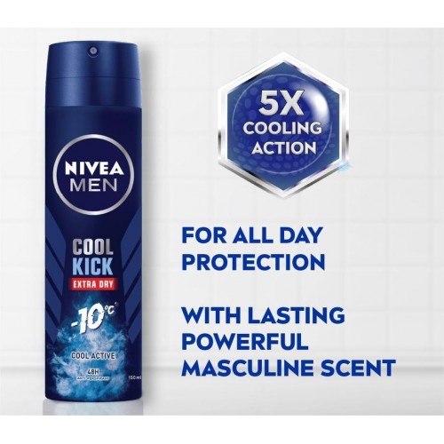 NIVEA MEN COOL KICK EXTRA DRY 150ML