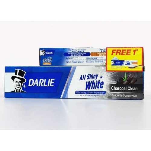 DARLIE ALL SHINY WHITE (CHARCOAL) 140G+40G