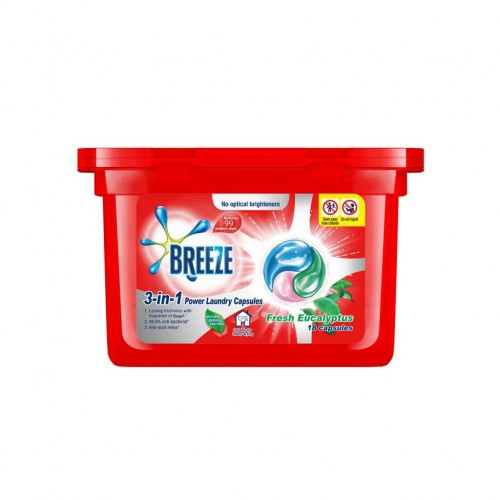 BREEZE 3IN1 EUCALYPTUS CAPSULES 216G (18'S)