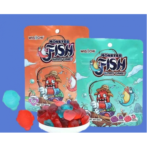 WISICHI MONSTER FISH GUMMY CANDY 50G