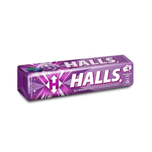 HALLS BLUEBERRY 34G