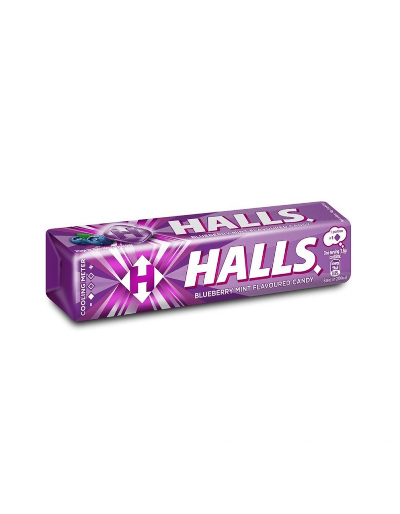 HALLS BLUEBERRY 34G