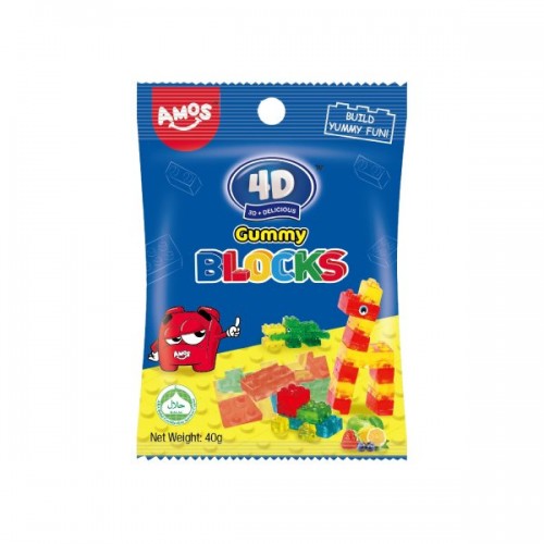 AMOS 4D GUMMY BLOCKS 40G