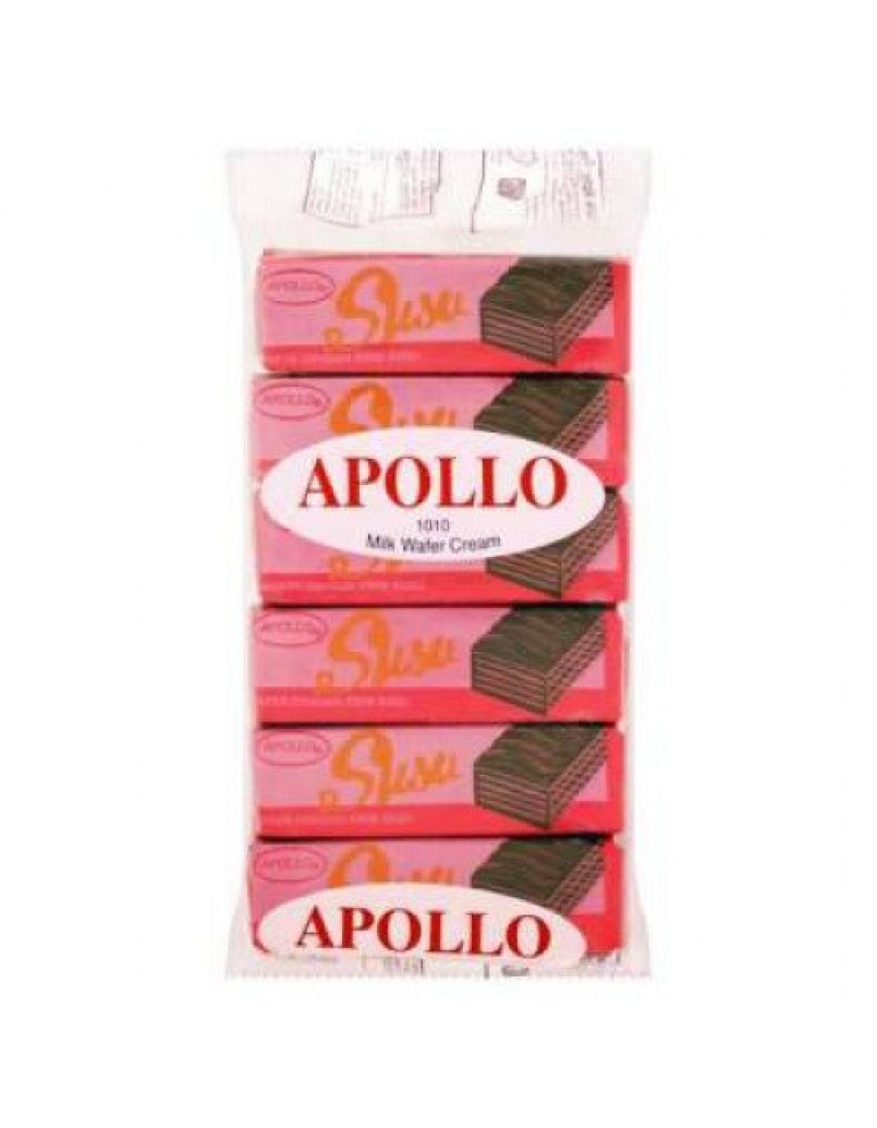 APOLLO 1011 MILK CHOCOLATE WAFER CREAM 12 X12G