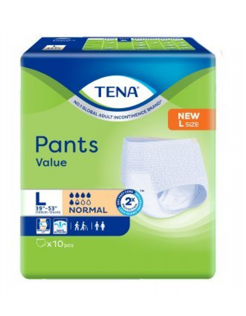 TENA PANTS NORMAL APAC2 (L) 10'S