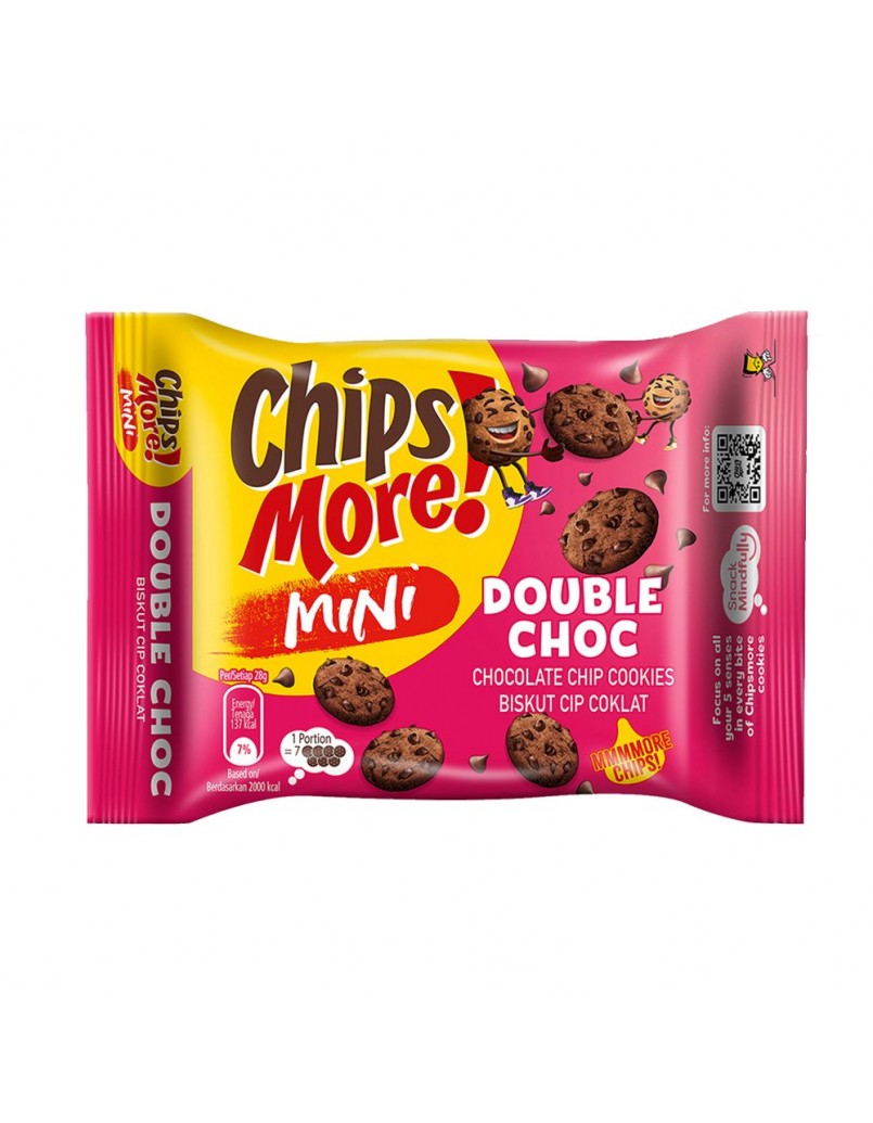 CHIPS MORE MINI DOUBLE CHOC 80G