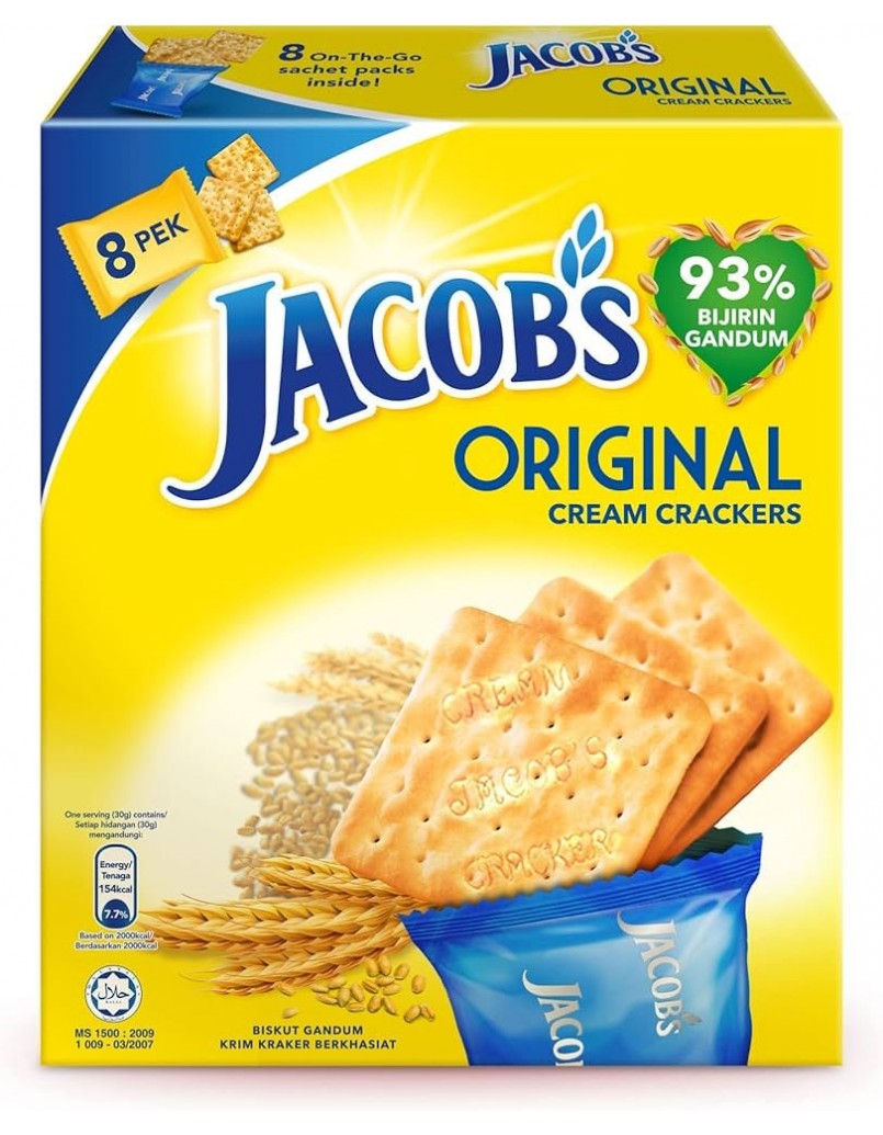 JACOBS CREAM CRACKERS 240G(8 X30G)