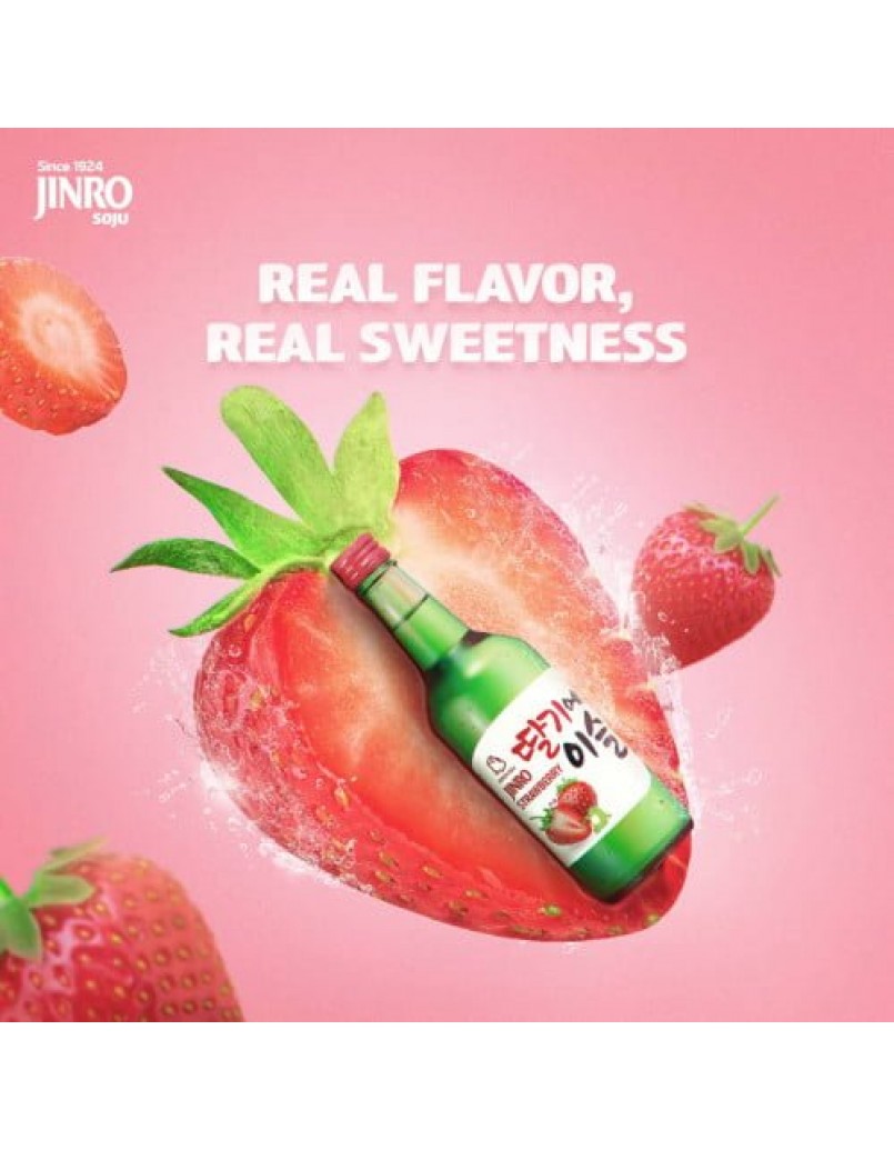 JINRO SOJU STRAWBERRY 360ML