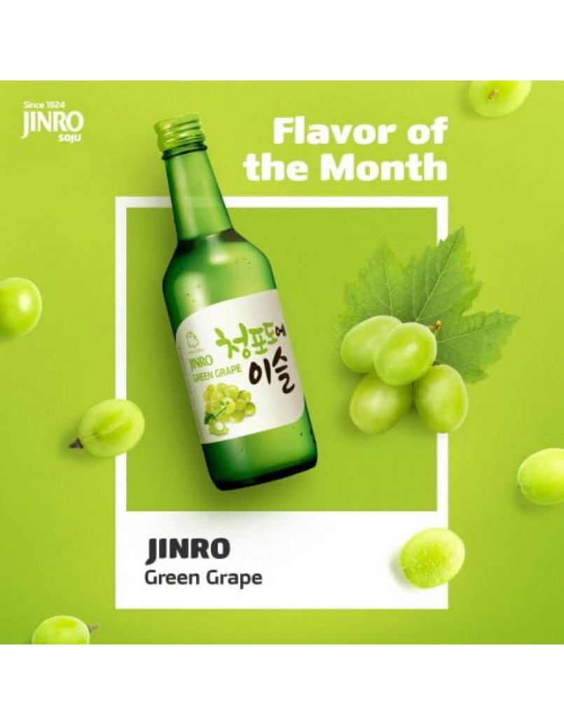 JINRO SOJU GREEN GRAPE 360ML