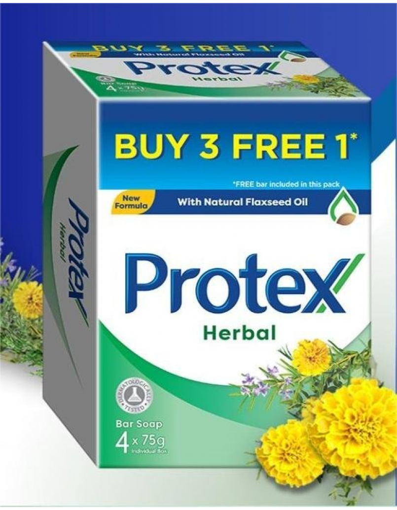 PROTEX SOAP HERBAL 3+1'S X75G