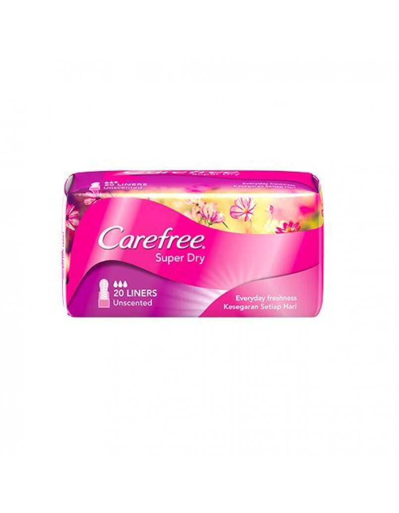 CAREFREE SUPER DRY UNSCENTED 20'S