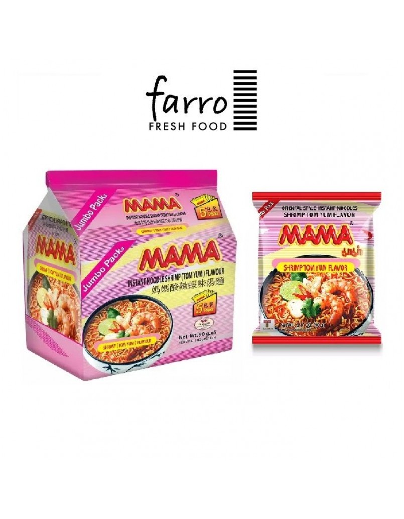 MAMA JUMBO TOM YAM SHRIMP NOODLE 5 X90G