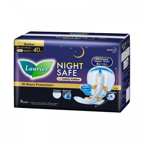 LAURIER NIGHT SAFE WINGS GATHER 40CM 8'S