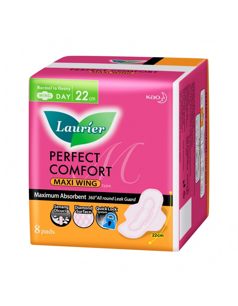 LAURIER AC SUPER MAXI (WING) 8PCS