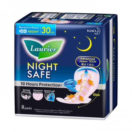 LAURIER NIGHT SAFE WINGS ULTRA 30CM 8'S