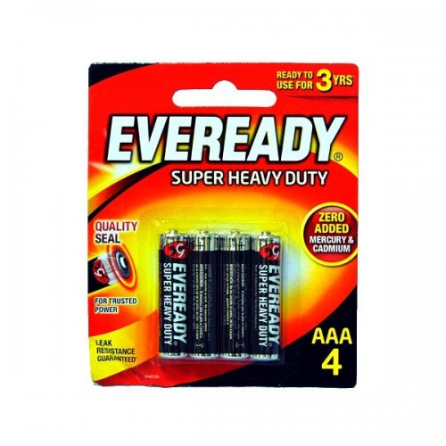 1212BP4 EVEREADY(BLACK) AAA 4'S
