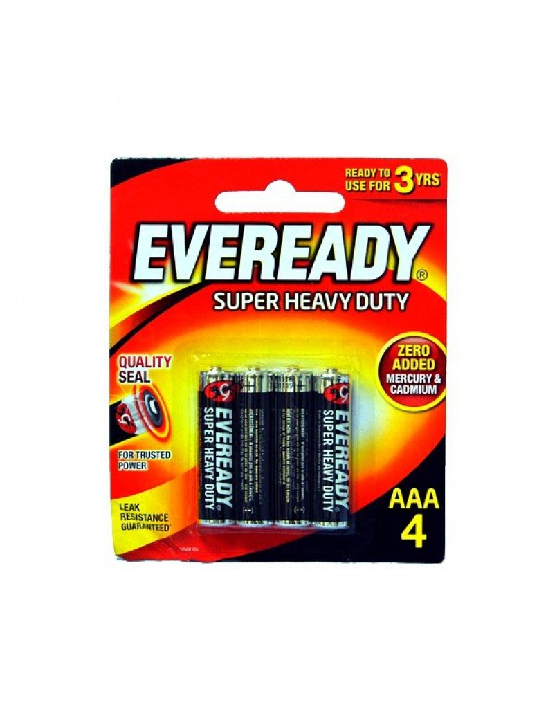 1212BP4 EVEREADY(BLACK) AAA 4'S