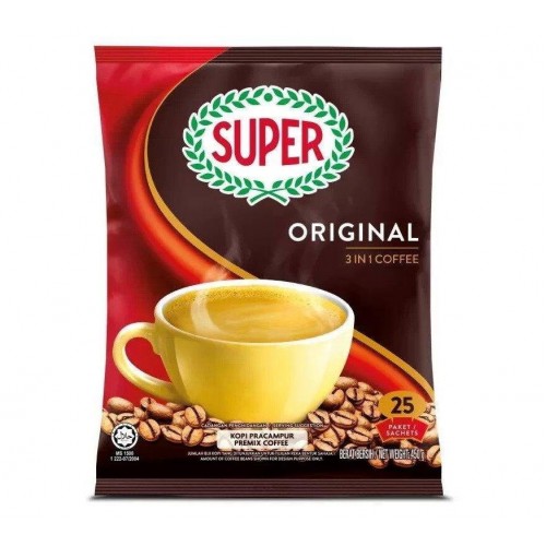 SUPER COFFEE 3IN1 REGULAR 25 X18G
