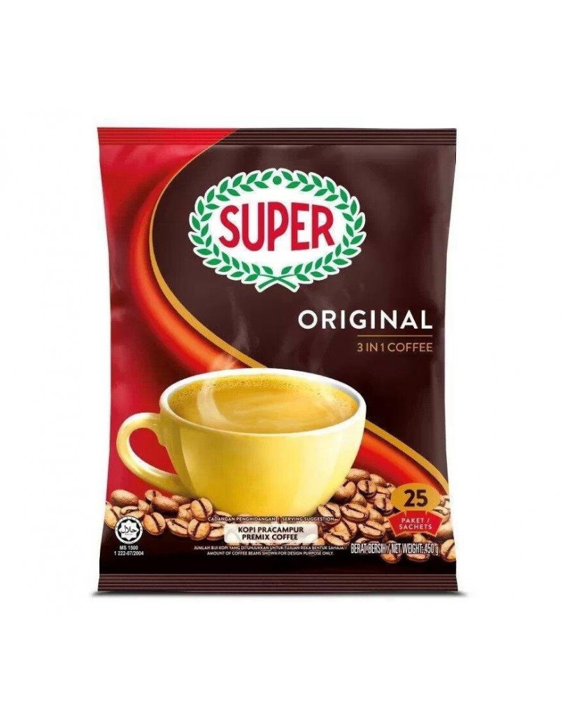 SUPER COFFEE 3IN1 REGULAR 25 X18G