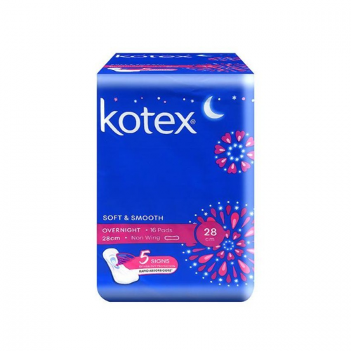 KOTEX S&S OVERNIGHT 28CM N/WINGS 16'S