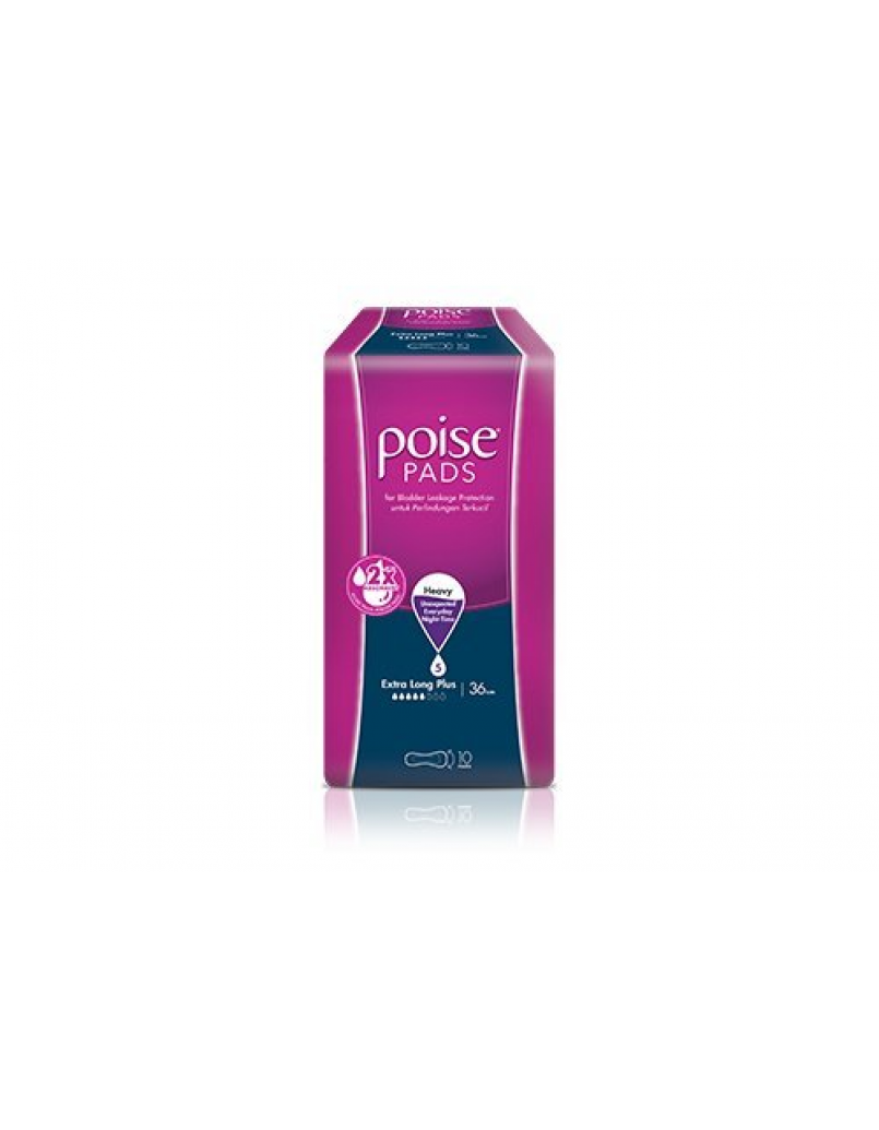 POISE PADS EXTRA LONG PLUS 10PCS