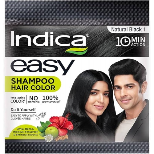 INDICA HAIR COLOUR BLACK/BROWN 25ML
