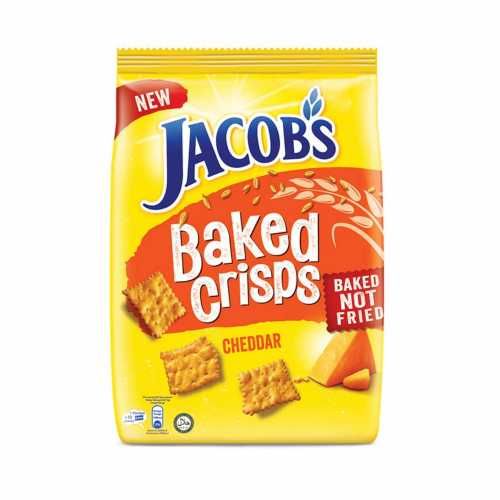 JACOBS BAKED CRISPS CHEDDAR 229G