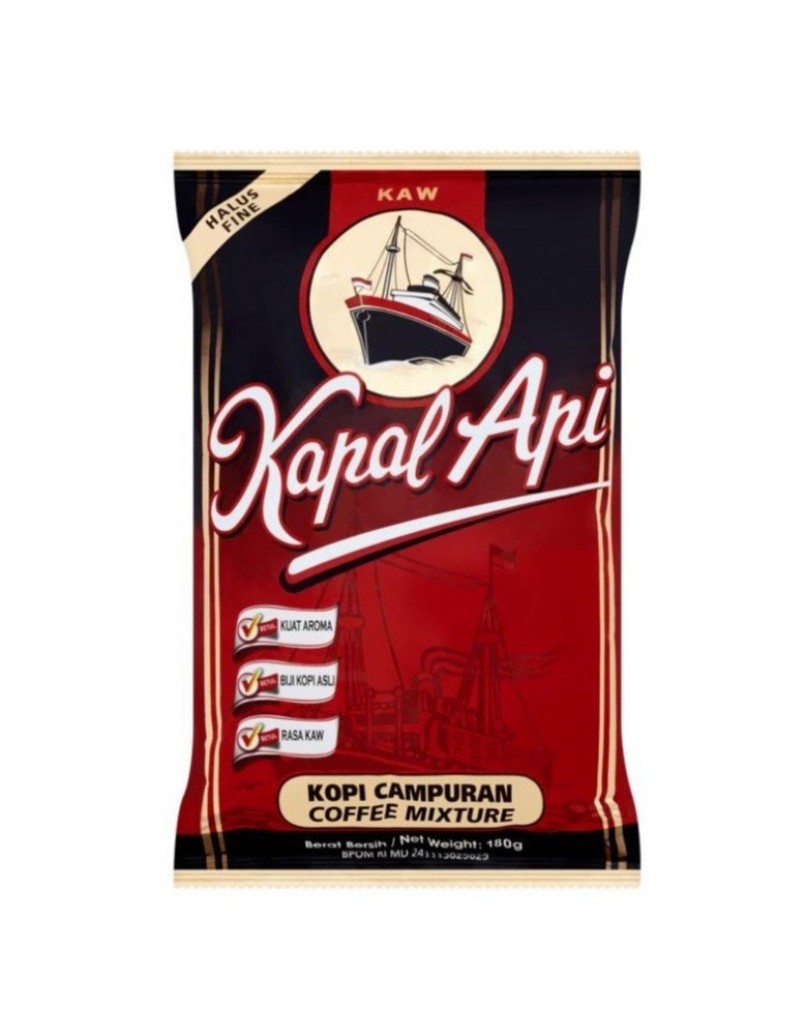 KAPAL API KOPI CAMPURAN(HALUS) 180G
