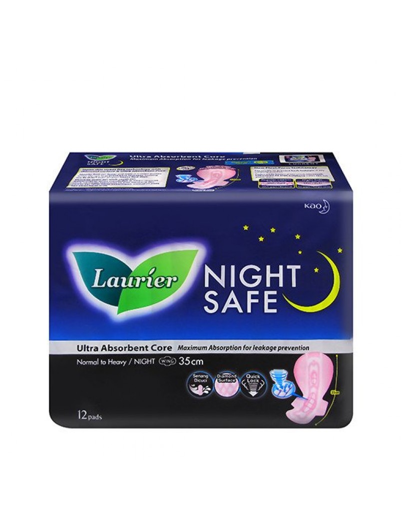 LAURIER NIGHT SAFE WINGS ULTRA 35CM 12'S