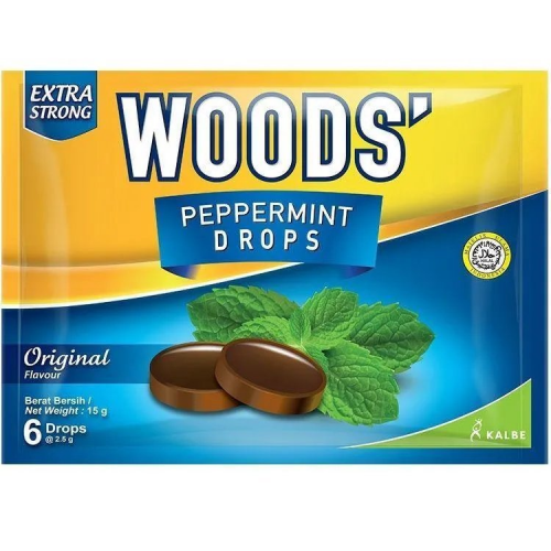 WOOD'S PEPPERMINT DROPS (ORG) 6'S