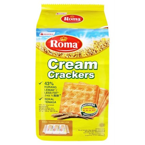 ROMA CREAM CRACKERS 3 X135G