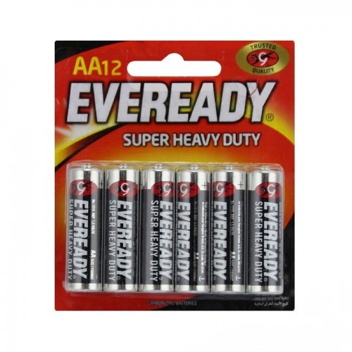 1215BP12M EVEREADY(BLACK) AA 12'S