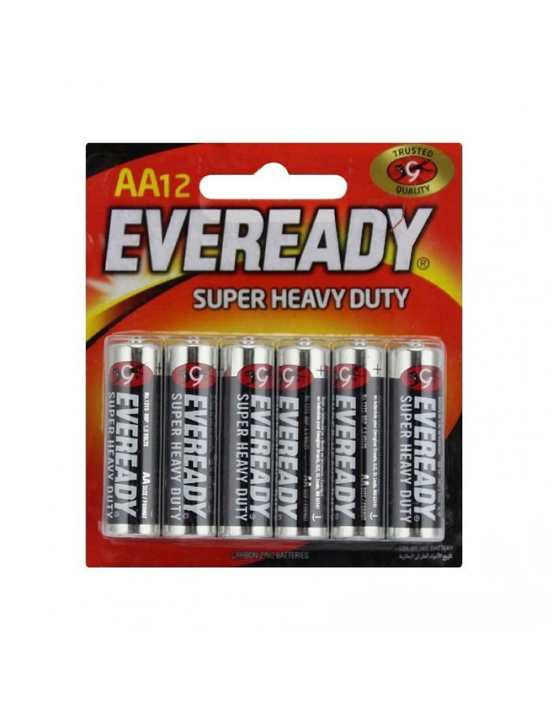 1215BP12M EVEREADY(BLACK) AA 12'S