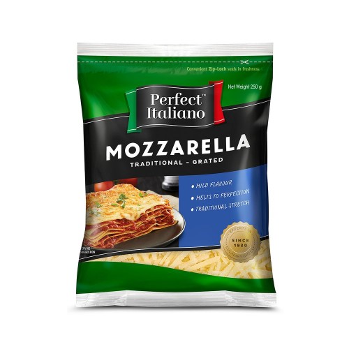 PERFECT ITALIANO PI MOZZARELLA GRATED 250G