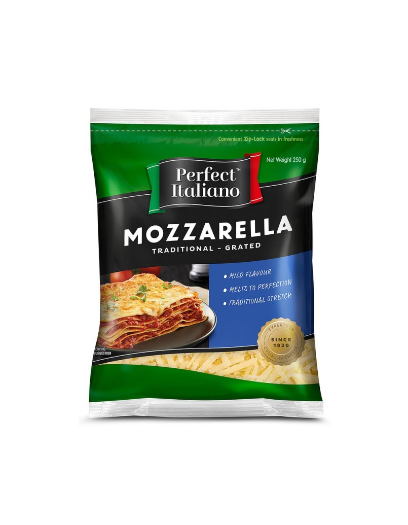 PERFECT ITALIANO PI MOZZARELLA GRATED 250G