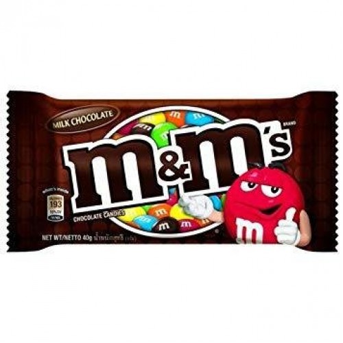 M&M CHOCOLATE CANDIES(MILK) 40G