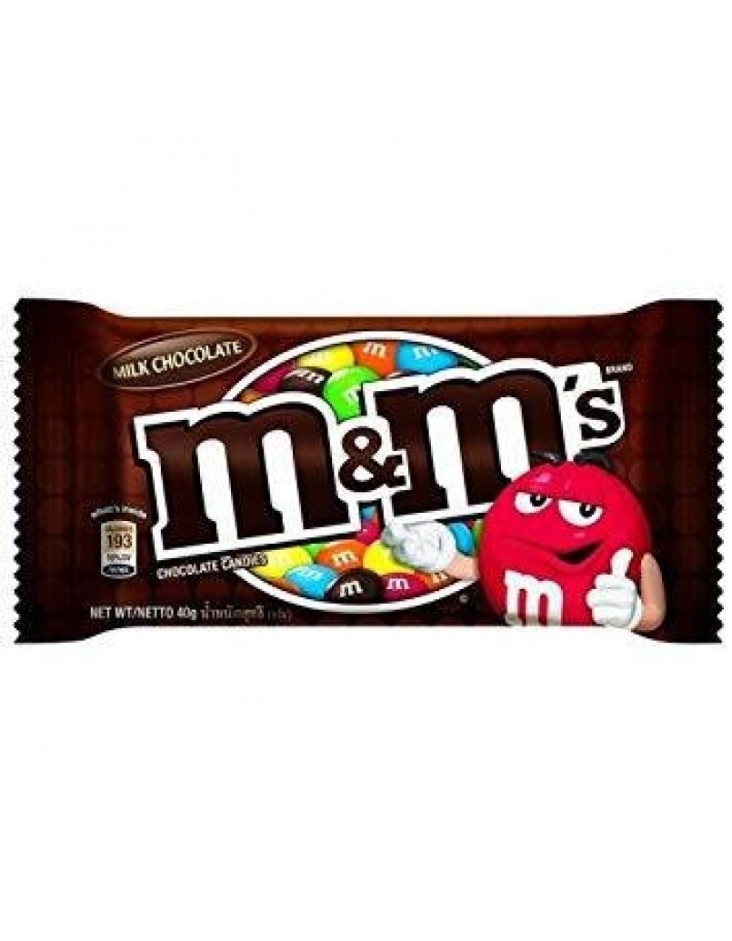 M&M CHOCOLATE CANDIES(MILK) 40G