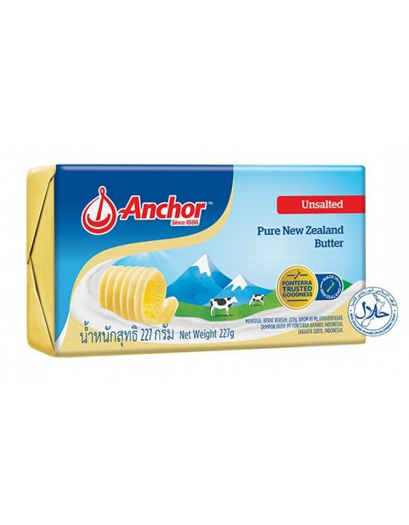 ANCHOR UNSALTED BUTTER 227G