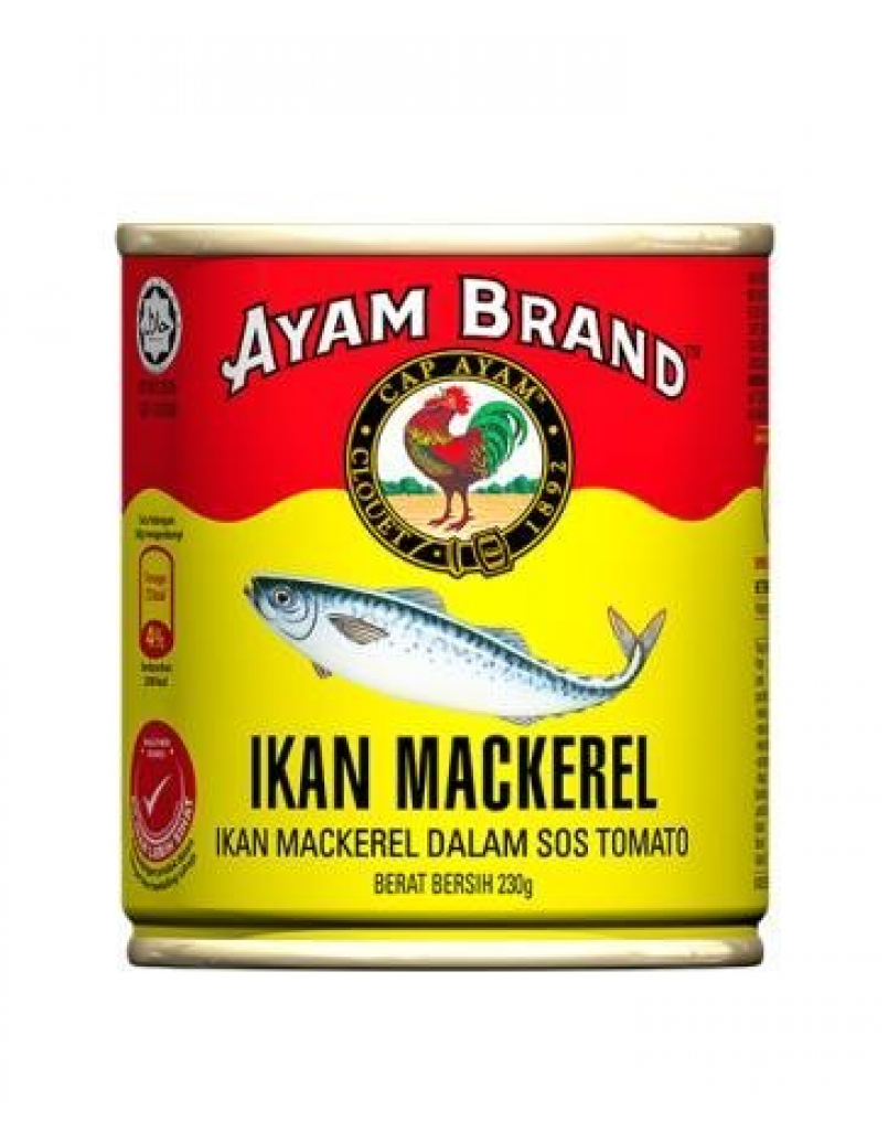 AYAM BRAND MACKEREL(BLACK) 230G