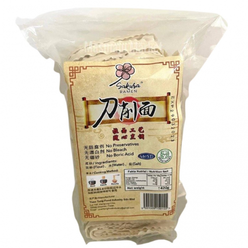 SAKURA YUEN TUNG SLICED NOODLE 刀削面 500G