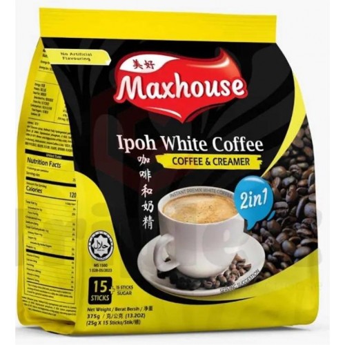 MAXHOUSE 2IN1 WHITE COFFEE CREAMER 15 X38G