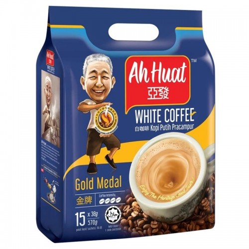 AH HUAT WHITE COFFEE (GOLDEN) 15 X38G
