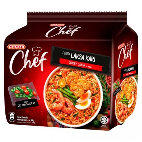 MAMEE CHEF (CURRY LAKSA) 4 X80G