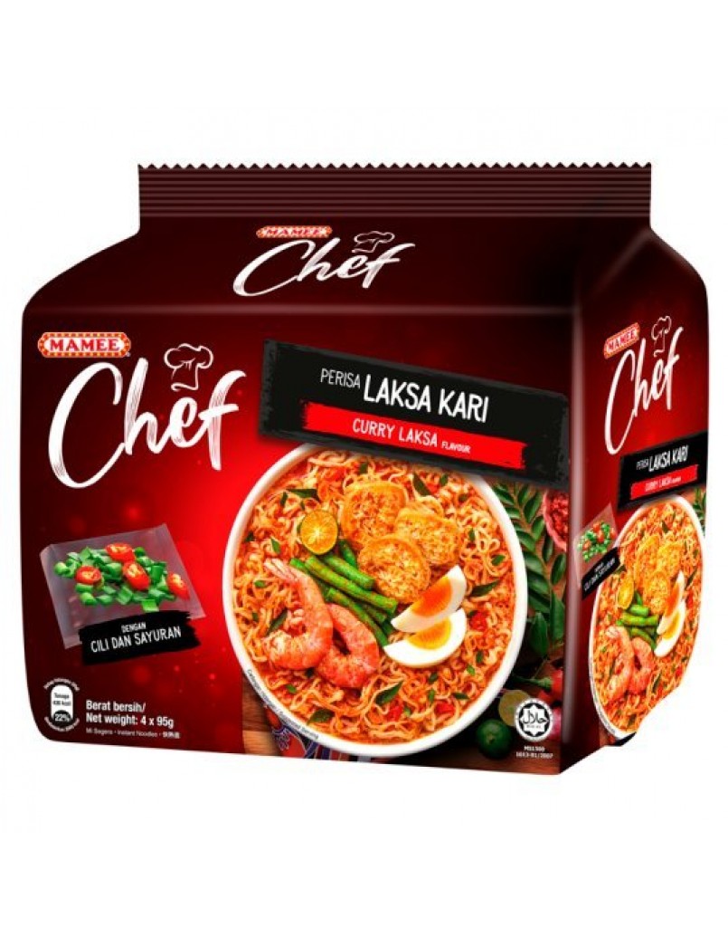 MAMEE CHEF (CURRY LAKSA) 4 X80G