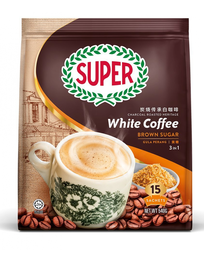 SUPER WHITE 3IN1 BROWN SUAGR 15 X33G