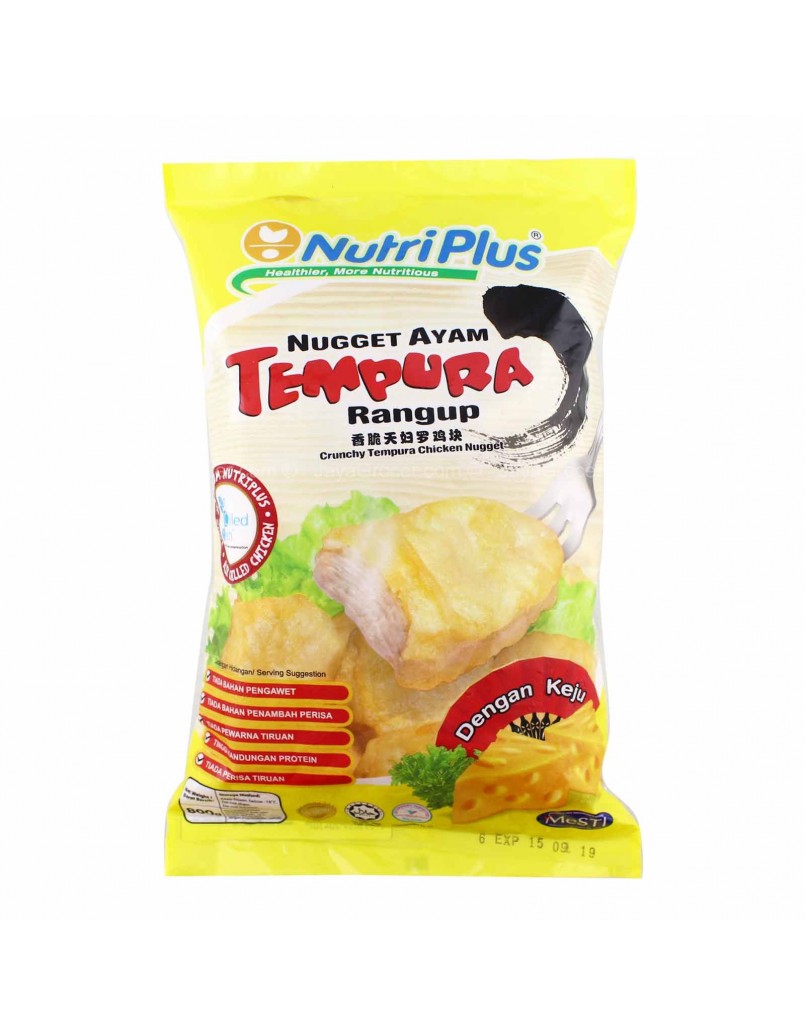 NUTRIPLUS TEMPURA NUGGET CHEESE 800G