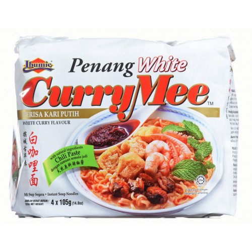 IBUMIE PENANG WHITE CURRY MEE4 X105G