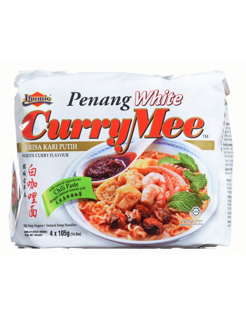 IBUMIE PENANG WHITE CURRY MEE4 X105G