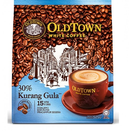 OLD TOWN 3IN1 WHITE CFE(SMOOTH LESS SUGAR) 15 X25G