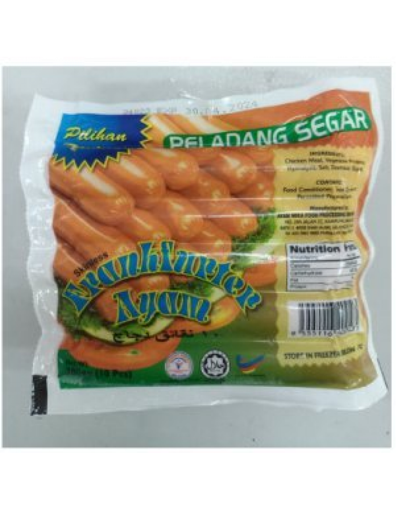 PELADANG CHICKEN FRANKFURTER 300G